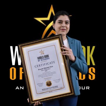 PRACHI DHABAL DEB OF PUNE, MAHARASHTRA, INDIA GETS HONOURED BY WORLD BOOK OF RECORDS – LONDON