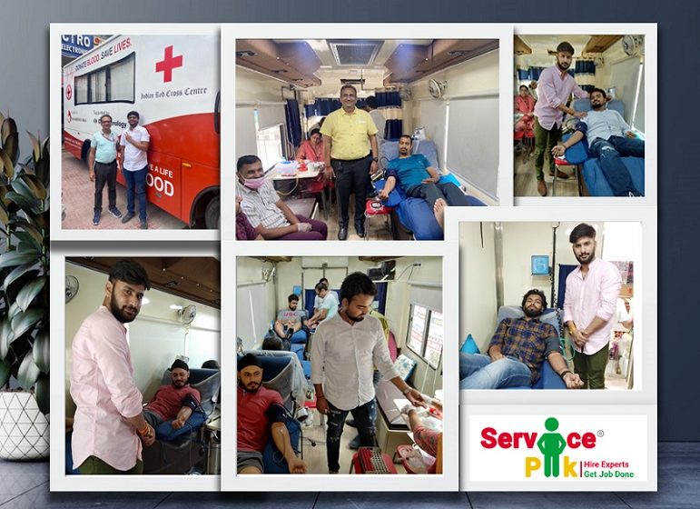 ServicePik announced free complimentary services of B2B segment at its blood donation camp