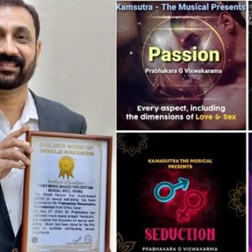 Dr. Prabhakara’s “KAMASUTRA THE MUSICAL “gets certification from “The Gloden Book of World Records