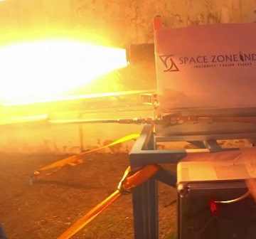 2 kN Hybrid Rocket Motor Successfully Tested by Space Zone India for Mission RHUMI – 2024