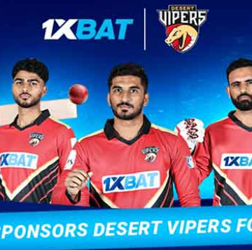 1xBat sponsors Desert Vipers for ILT20: we are delighted to contribute to the development of cricket outside India