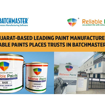 Reliable Paints Chooses BatchMaster ERP for Enhanced Business Efficiency